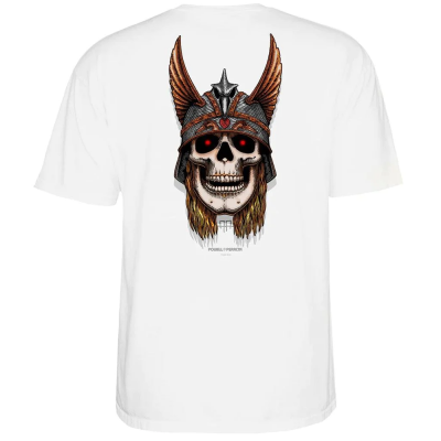 POWELL PERALTA ANDY ANDERSON SKULL WHITE T-SHIRT