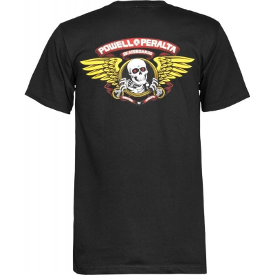 POWELL PERALTA WINGED BLACK T-SHIRT