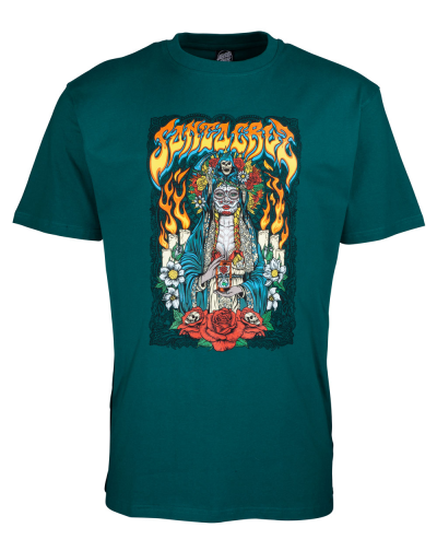 SANTA CRUZ SANTA MUERTE TEAL T-SHIRT