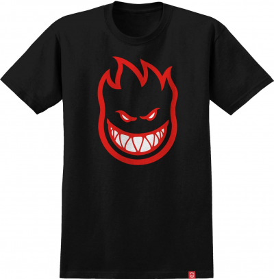 SPITFIRE BIGHEAD FILL BLACK/RED T-SHIRT