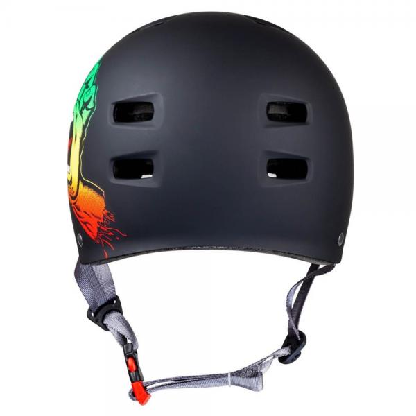 BULLET SANTA CRUZ SCREAMING HAND BLACK RASTA CASCO