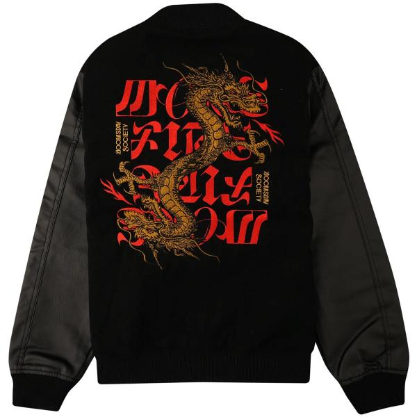 DOOMSDAY MORE FIRE VARSITY BLACK GIACCA