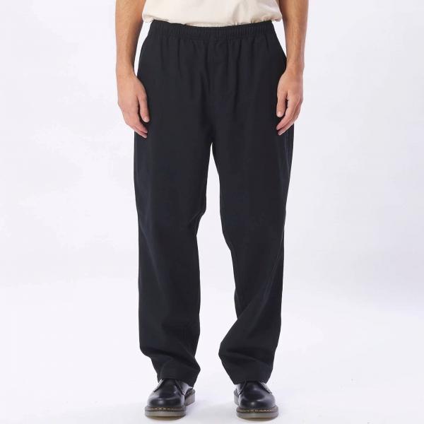 OBEY EASY TWILL BLACK PANTALONI