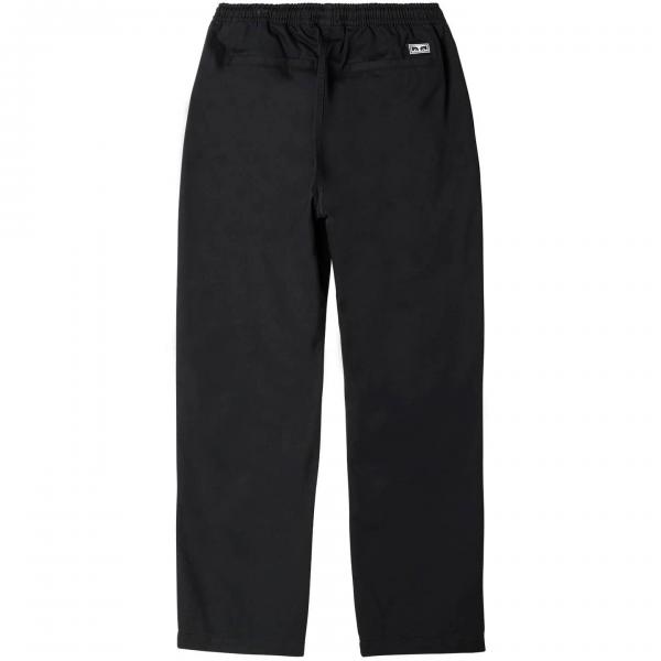 OBEY EASY TWILL BLACK PANTALONI