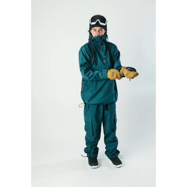 BRETHREN ACCESS ANORAK - EVERGREEN/DARK GREEN GIACCA SNOWBOARD