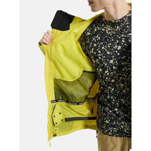 BURTON POWLINE GORE-TEX 2L SULFUR/TRUE BLACK GIACCA SNOWBOARD