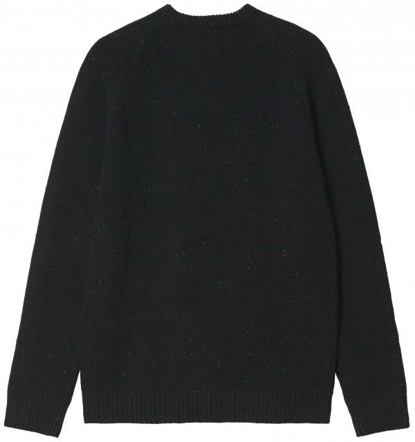 CARHARTT WIP ANGLISTIC SWEATER SPECKLED BLACK MAGLIONE