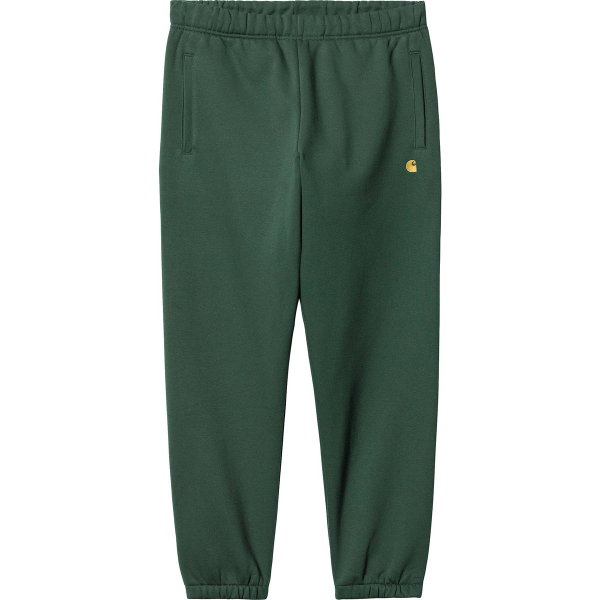 CARHARTT WIP CHASE SWEAT PANT DISCOVERY GREEN/GOLD
