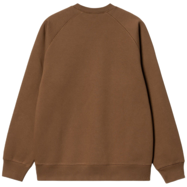 CARHARTT WIP CHASE SWEATSHIRT TAMARIND/GOLD FELPA