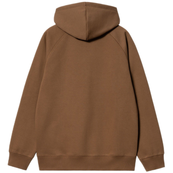 CARHARTT WIP HOODED CHASE SWEATSHIRT TAMARIND/GOLD