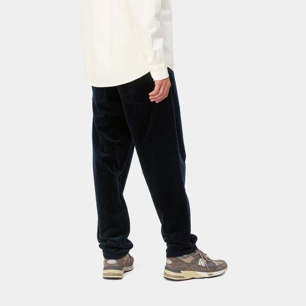 CARHARTT WIP NEWEL DARK NAVY (RINSED) PANTALONI