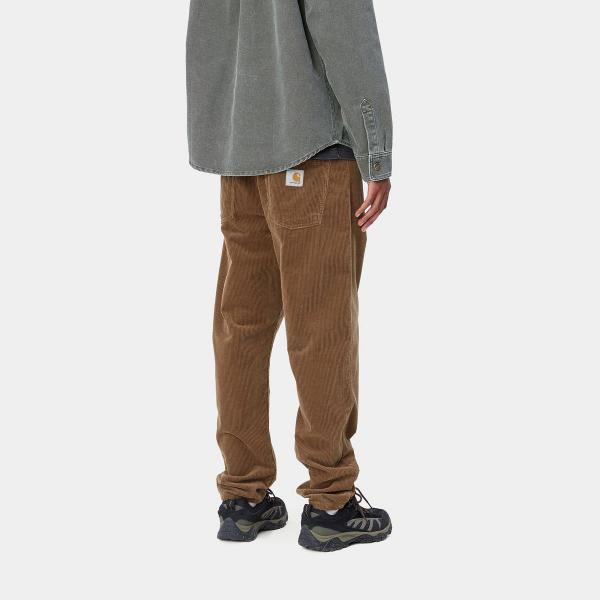 CARHARTT WIP NEWEL CORD TAMARIND (RINSED) PANTALONI