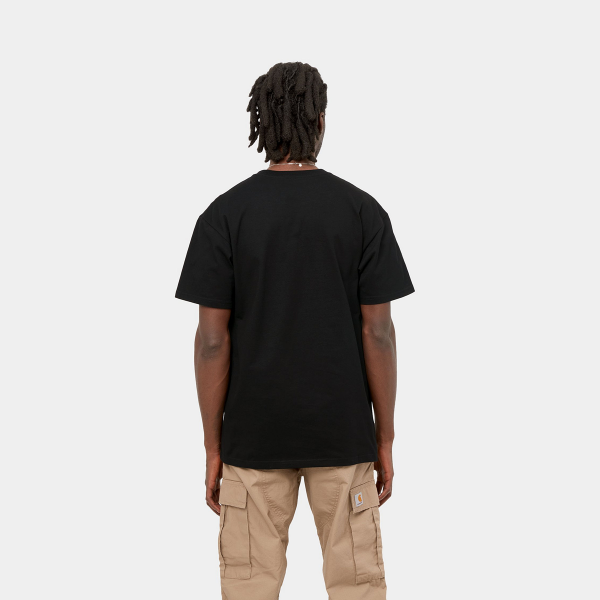 CARHARTT WIP CHASE BLACK/GOLD T-SHIRT