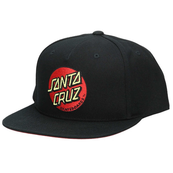 SANTA CRUZ CLASSIC DOT SNAPBACK BLACK CAPPELLO