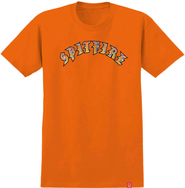 SPITFIRE OLD E ORANGE T-SHIRT BAMBINO