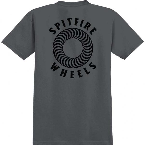 SPITFIRE POCKET HOLLOW CLASSIC CHARCOAL/BLACK T-SHIRT