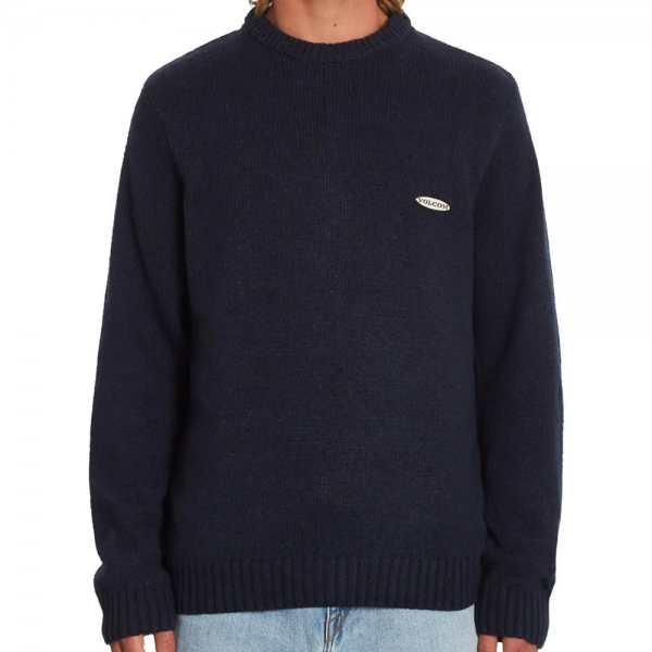 VOLCOM EDMONDER SWEATER NAVY MAGLIONE