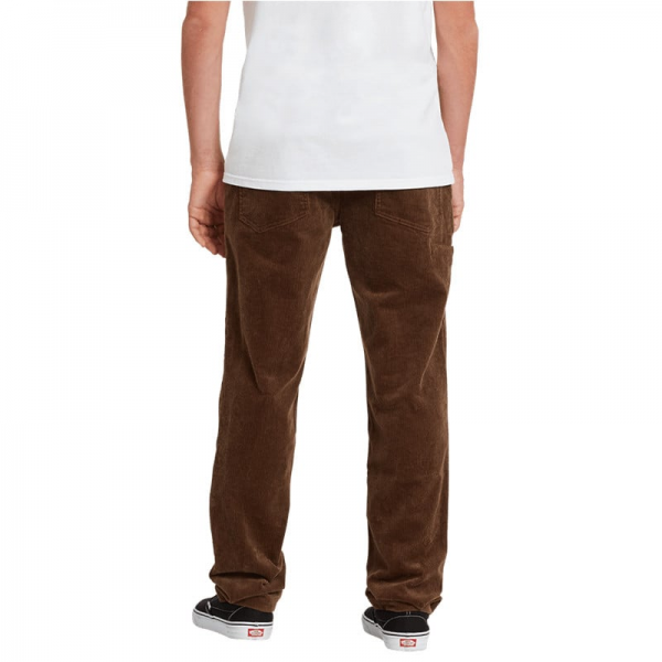 VOLCOM LOUIE LOPEZ TAPERED CORD DARK EARTH PANTALONI