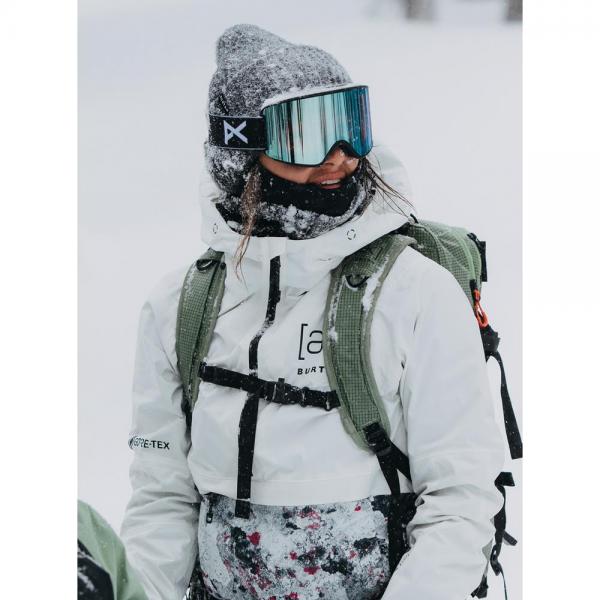BURTON AK GORE KIMMY STOUT WHITE/VERY BERRY LICHEN GIACCA SNOWBOARD DONNA 