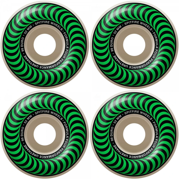 SPITFIRE CLASSIC WHITE 52mm x 99 DU RUOTE SKATEBOARD