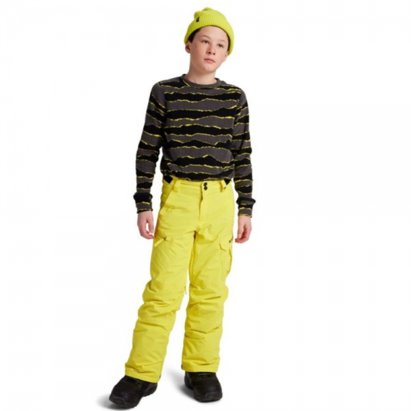 BURTON EXILE CARGO SULPHUR YELLOW PANTALONI SNOWBOARD BAMBINO