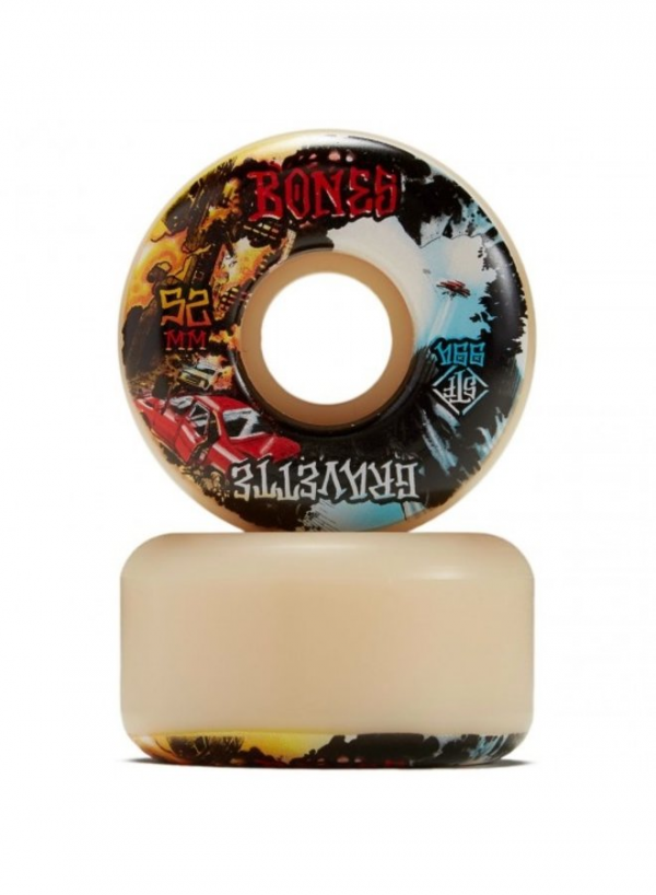BONES WHEELS GRAVETTE HEAVEN & HELL V2 STF 53mm 99A RUOTE SKATEBOARDS