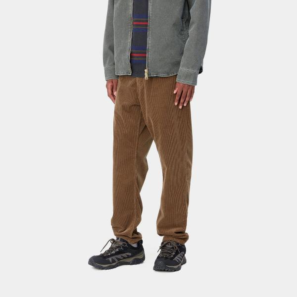 CARHARTT WIP NEWEL CORD TAMARIND (RINSED) PANTALONI