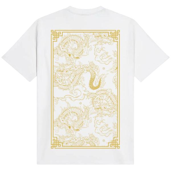 DOLLY NOIRE CHINESE DRAGON WHITE T-SHIRT