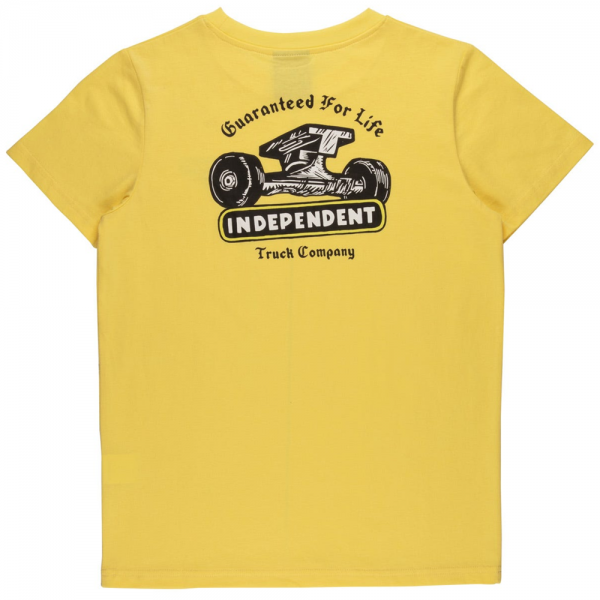 INDEPENDENT GFL TRUCK CO. VINTAGE YELLOW T-SHIRT BAMBINO
