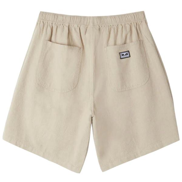 OBEY EASY LINEN OATMEAL SHORTS