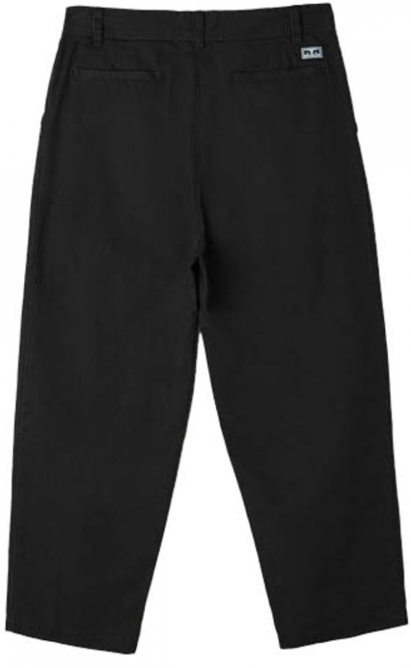 OBEY FUBAR PLEATED BLACK PANTALONI