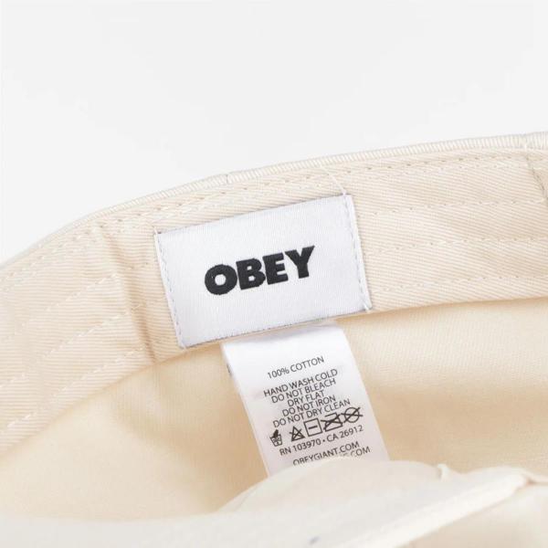 OBEY ICON EYES 6 PANEL STRAPBACK II UNBLEACHED CAPPELLO