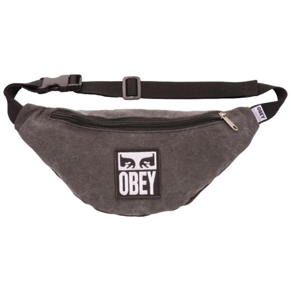 OBEY WASTED HIP BAG II PIGMENT BLACK MARSUPIO