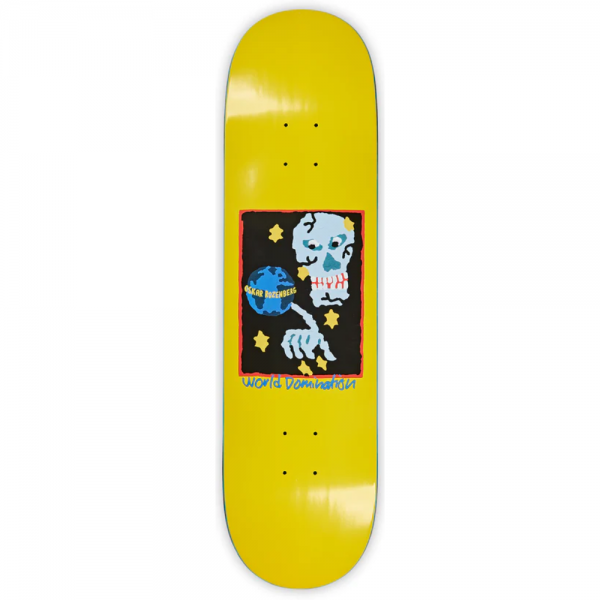 POLAR OSKARE ROZEMBERG WORLD DOMINATION 8.375 YELLOW TAVOLA SKATEBOARD