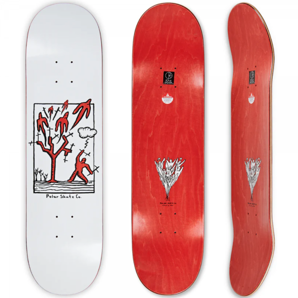 POLAR TEAM HEAVEN 7.8 WHITE TAVOLA SKATEBOARD