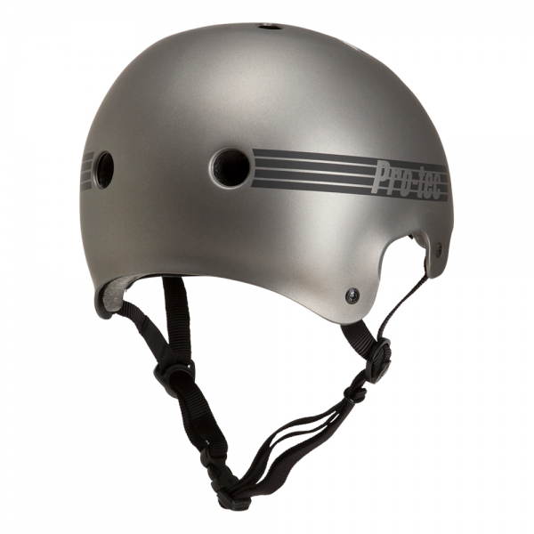 PRO TEC OLD SCHOOL CERT MATTE METALLIC GUNMETAL CASCO