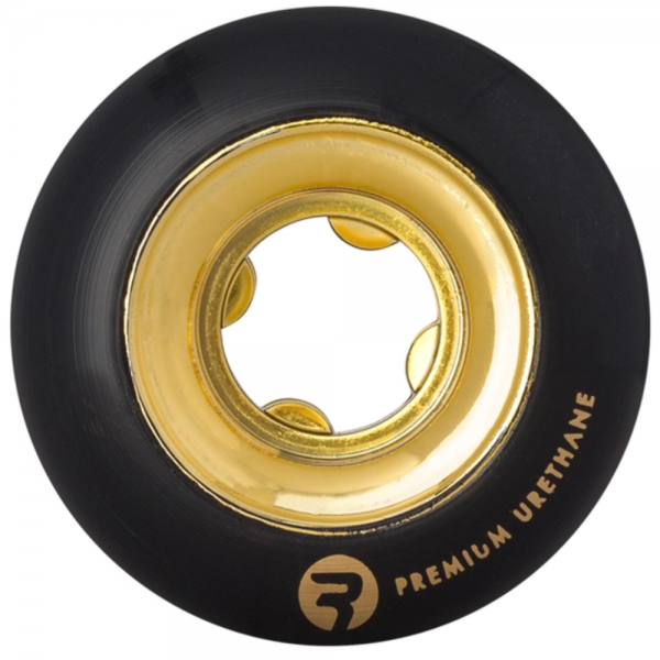 RICTA CHROME CORE BLACK GOLD 52mm - 99a RUOTE SKATEBOARD