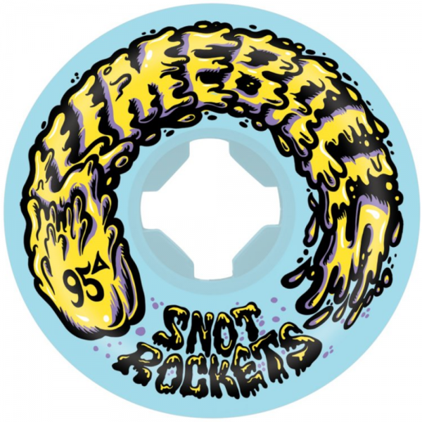 SLIME BALLS SNOT ROCKETS 53mm - 95A PASTEL BLUE RUOTE SKATEBOARD