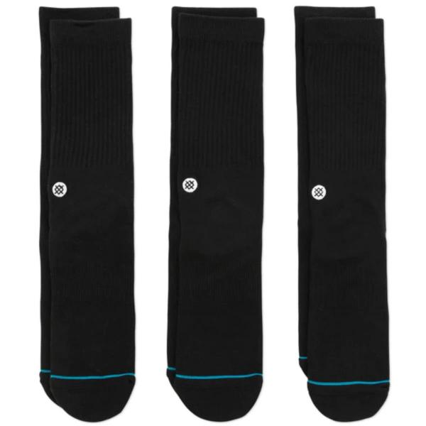 STANCE ICON (3 PZ) BLACK CALZINI