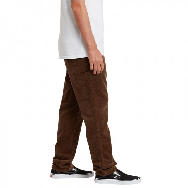 VOLCOM LOUIE LOPEZ TAPERED CORD DARK EARTH PANTALONI