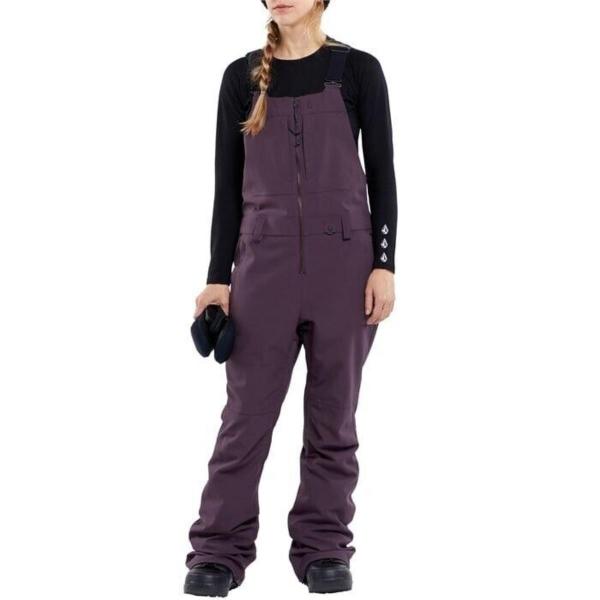 VOLCOM SWIFT BIB OVERALL BLACKBERRY PANTALONI SNOWBOARD DONNA