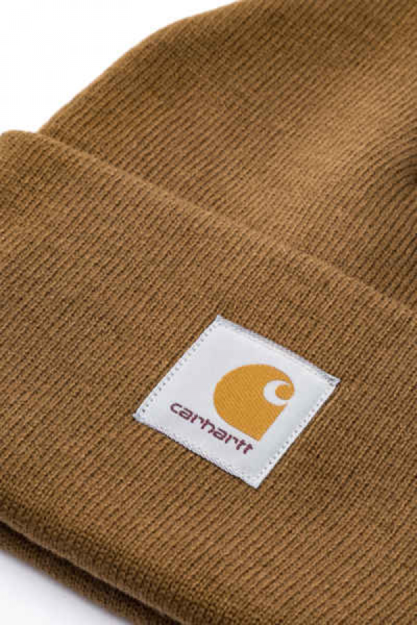 CARHARTT WIP ACRYLIC WATCH HAT HAMILTON BROWN