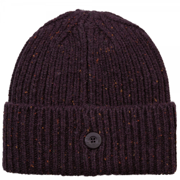 CARHARTT WIP ANGLISTIC BEANIE SPECKLED DARK PLUME CAPPELLO