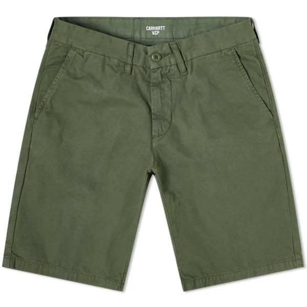 CARHARTT WIP JOHNSON DOLLAR GREEN SHORTS