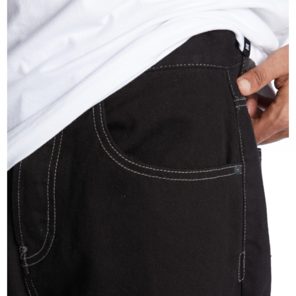DC SHOES WORKER BAGGY DENIM PANT RAW BLACK