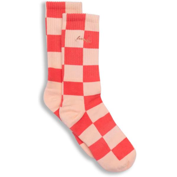 EMENTA CHESS WHITE/SALMON CALZINI