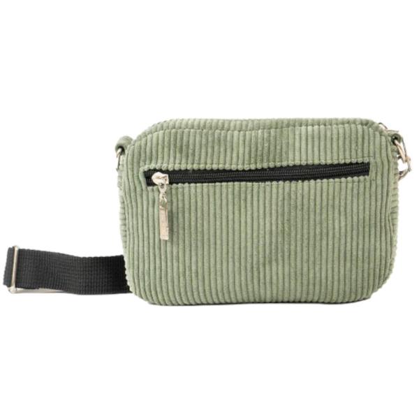 EMENTA FLUFFY BABY CORDUROY MILITARY GREEN BORSA