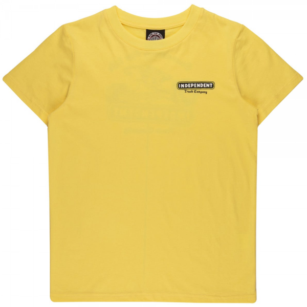 INDEPENDENT GFL TRUCK CO. VINTAGE YELLOW T-SHIRT BAMBINO