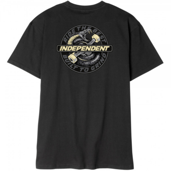 INDEPENDENT SPEED SNAKE BLACK T-SHIRT