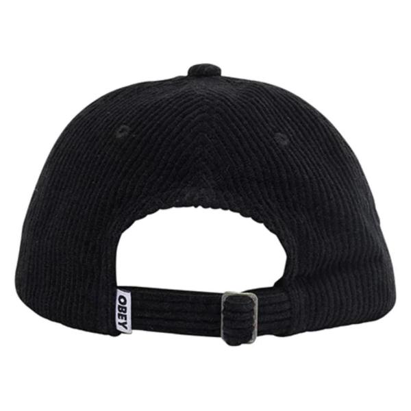 OBEY ELLIS 6 PANEL STRAPBACK BLACK CAPPELLO